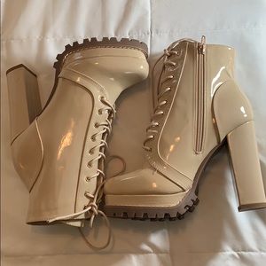 Cream Booties